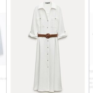 BELTED SHIRTDRESS